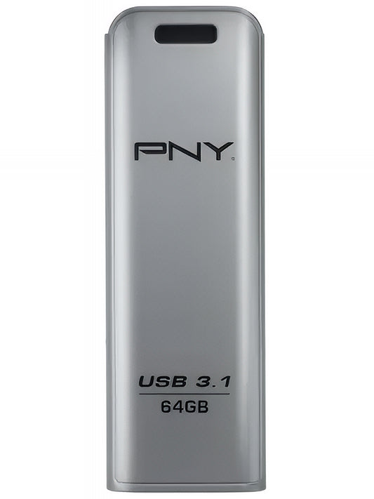 Ekstern Hukommelse USB-A 3.1 PNY Elite Steel, 64Gb FFD64GESTEEL31G-EF