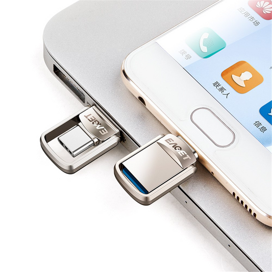 Ekstern Hukommelse USB-A 3.1 / USB-C Eaget CU20, 64Gb