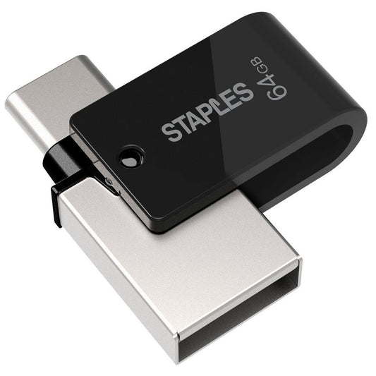 External Memory USB-A 3.1 / USB-C Staples K23, 64Gb EKMMD64GK233CST