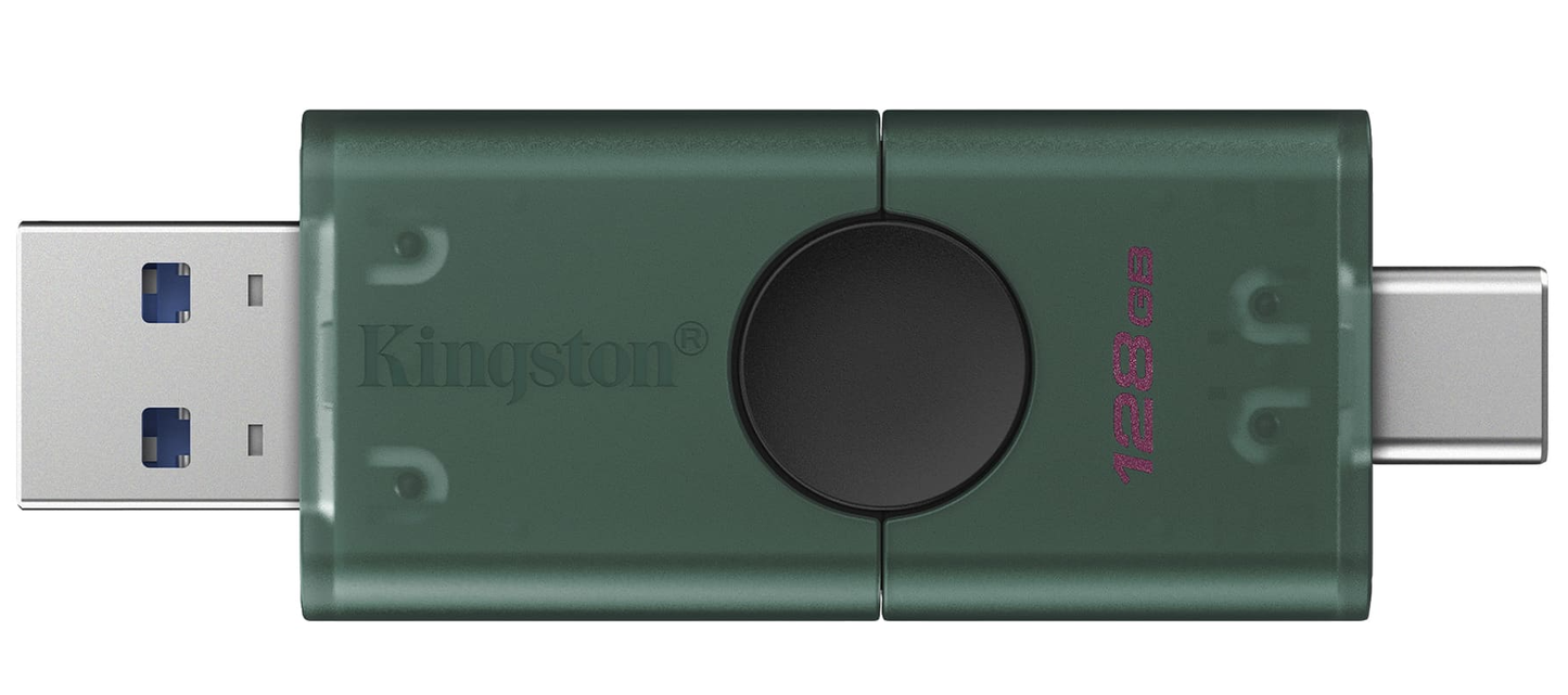 Ekstern hukommelse USB-A 3.2 / USB-C Kingston Duo, 128Gb DTDEG2/128GB