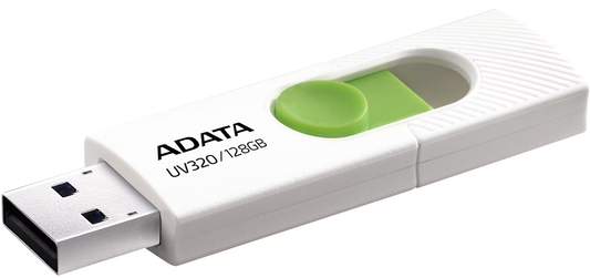 Ekstern Hukommelse USB-A 3.2 Adata UV320, 128Gb AUV320-128G-RWHGN