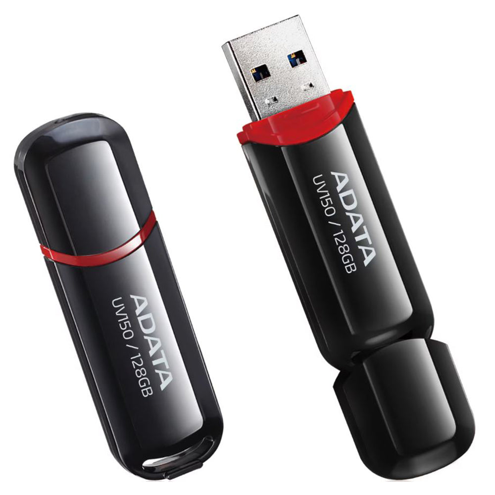 Ekstern USB-A 3.2-hukommelse Adata UV150, 128 GB AUV150-128G-RBK