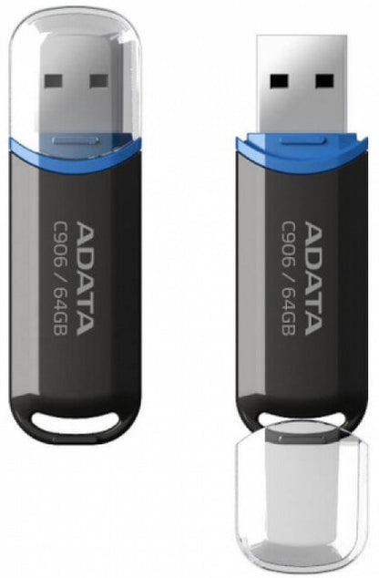 Ekstern hukommelse USB-A Adata C906, 64Gb AC906-64G-RBK