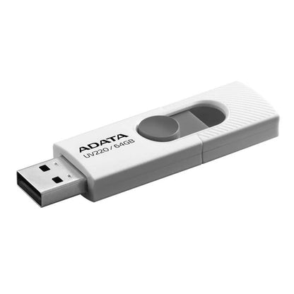 Ekstern USB-A Hukommelse Adata UV220, 64Gb AUV220-64G-RWHGY