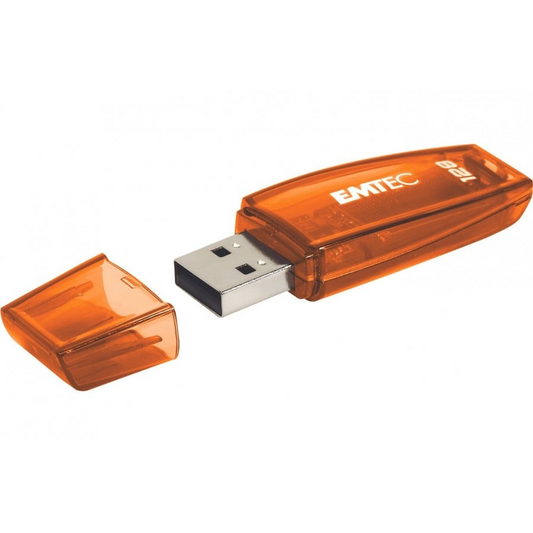 Ekstern USB-A Hukommelse Emtec C410 Color Mix, 128Gb ECMMD128G2C