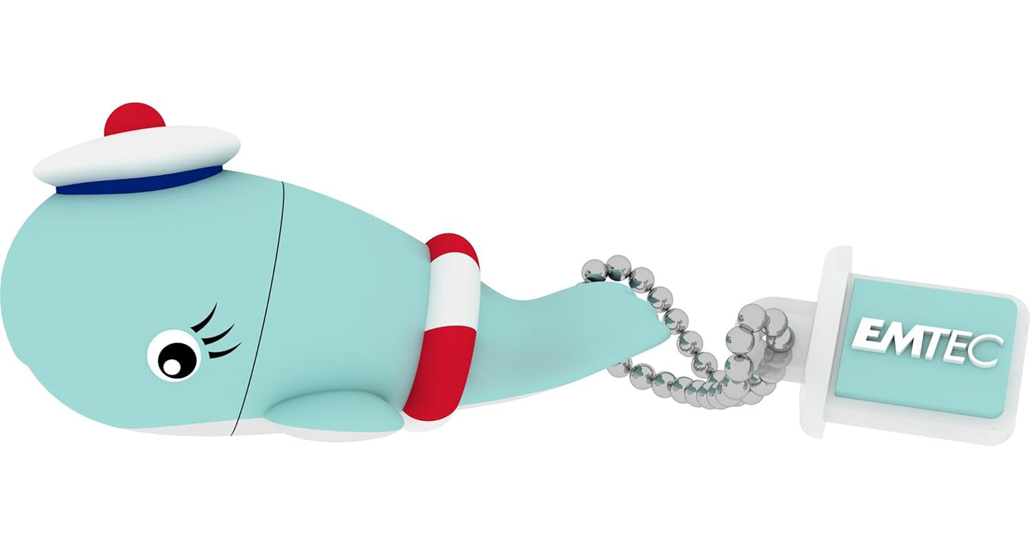 Ekstern USB-A hukommelse Emtec M337 Whale, 16Gb ECMMD16GM337