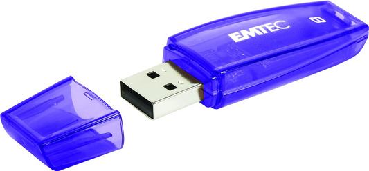 Ekstern USB-A Hukommelse Emtec C410 Color Mix, 8Gb ECMMD8GC410