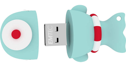 Ekstern USB-A hukommelse Emtec M337 Whale, 16Gb ECMMD16GM337