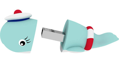 Ekstern USB-A hukommelse Emtec M337 Whale, 16Gb ECMMD16GM337