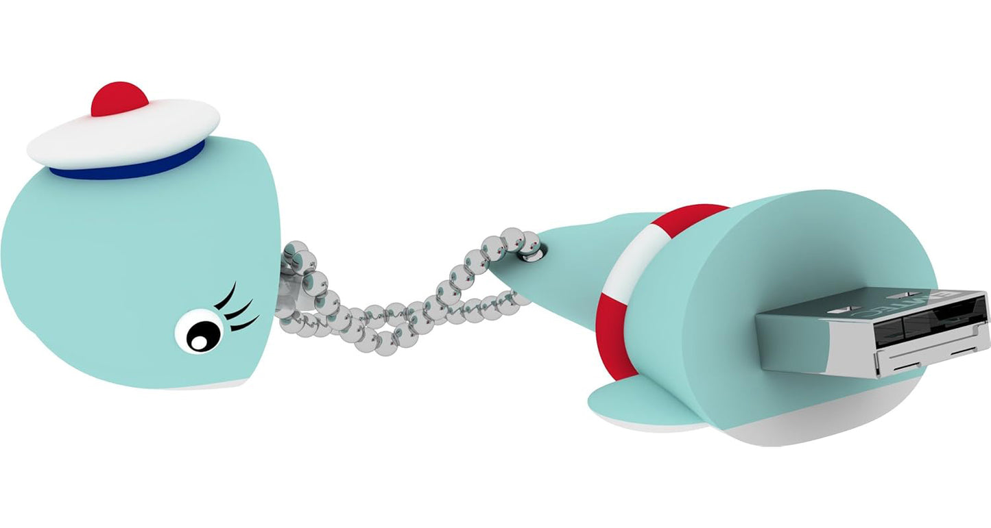 Ekstern USB-A hukommelse Emtec M337 Whale, 16Gb ECMMD16GM337