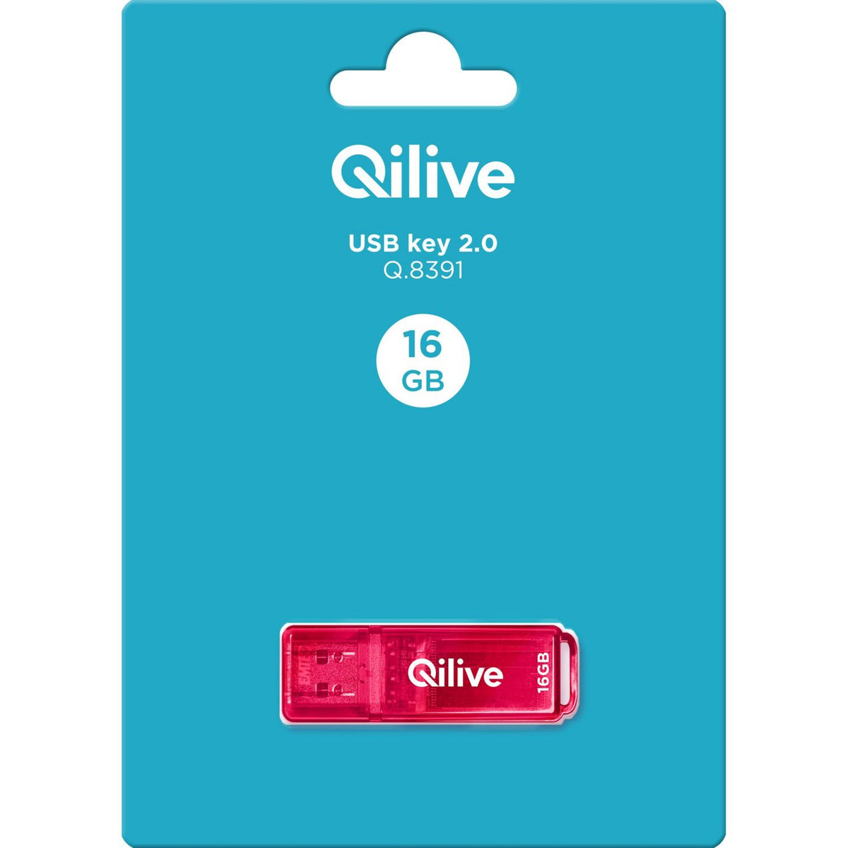 Ekstern USB-A hukommelse Qilive Q.8391, 16Gb EKMMD16GK102QL