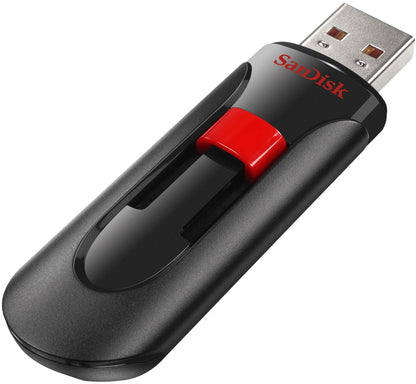 SanDisk Cruzer Glide USB-A External Memory, 64Gb SDCZ60-064G-B35