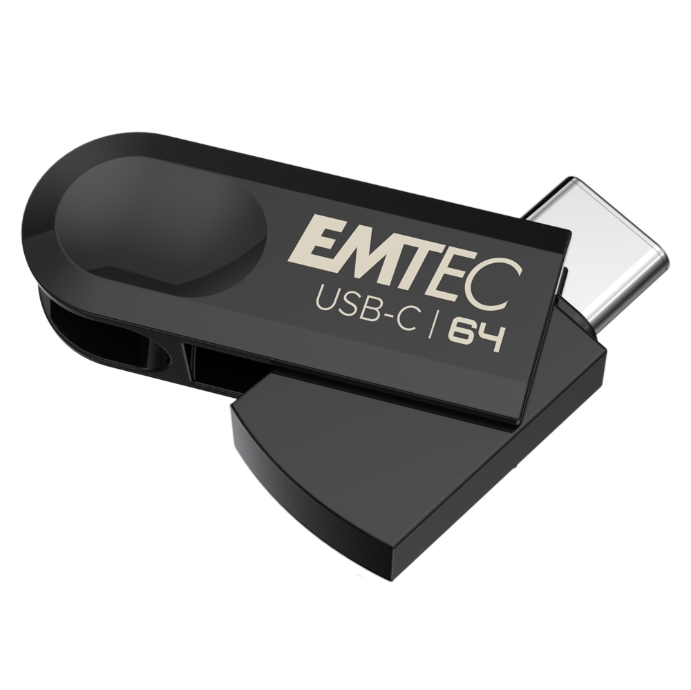 External USB-C Memory Emtec C280 Single, 64Gb ECMMD64GC28