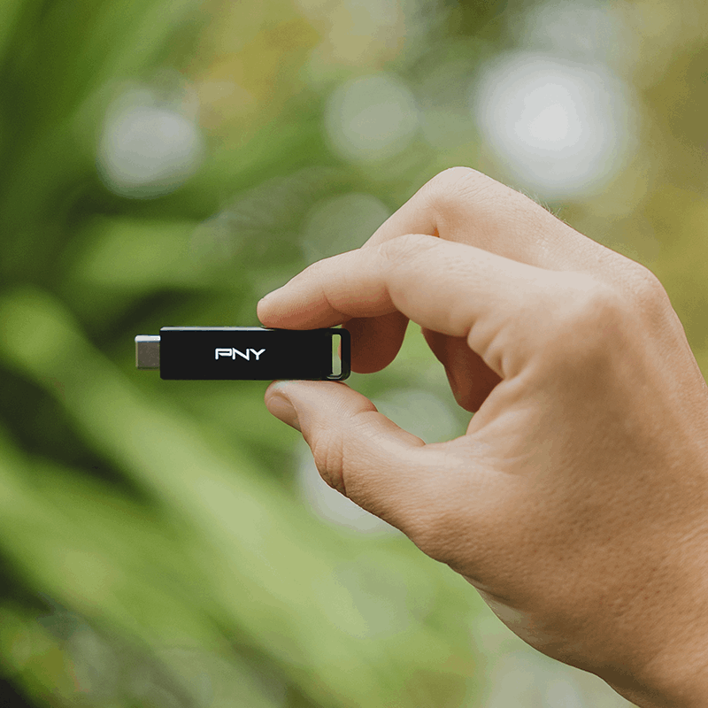 Ekstern USB-C Hukommelse PNY Elite X, 64Gb P-FDI64GELTXC-GE