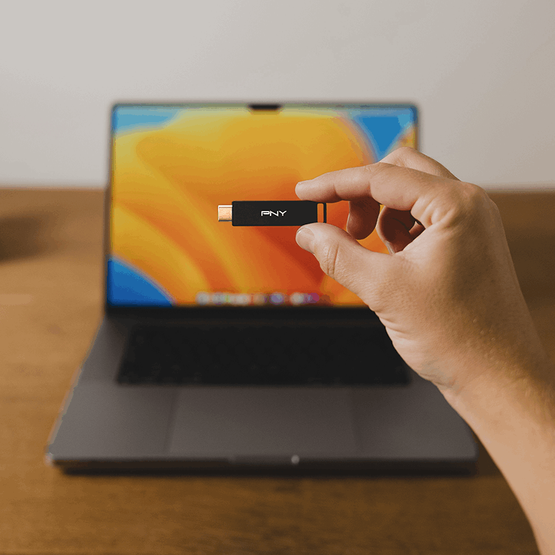 Ekstern USB-C Hukommelse PNY Elite X, 64Gb P-FDI64GELTXC-GE