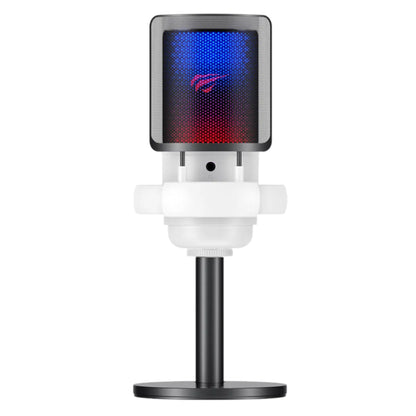 Cardioid-mikrofon HAVIT GK50, RGB, USB-C, 1,8 m, Sort