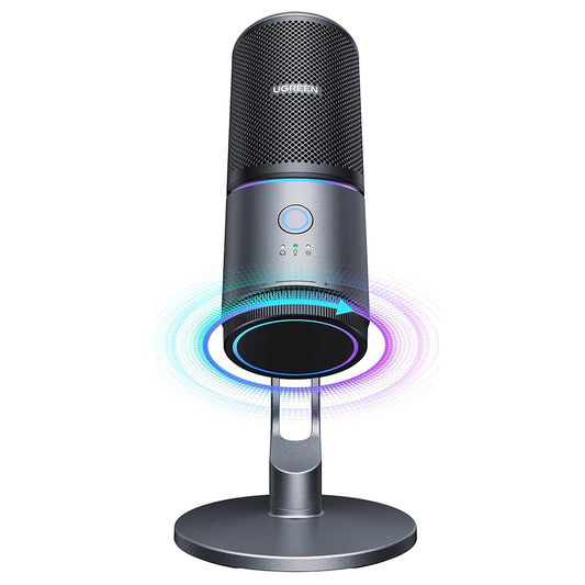 Cardioid Mikrofon UGREEN CM769 (35629), RGB, USB-A, 2m, Sort