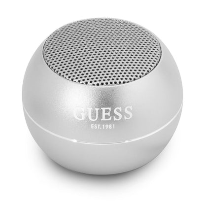 Bærbar Bluetooth-højttaler Guess, 3W, Sølvfarvet