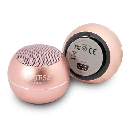 Bærbar Bluetooth-højttaler Guess, 3W, Pink