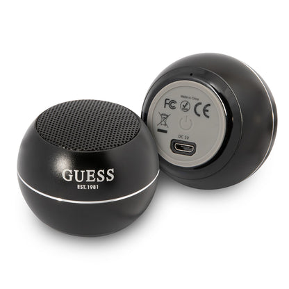 Bærbar Bluetooth-højttaler Guess, 3W, Sort
