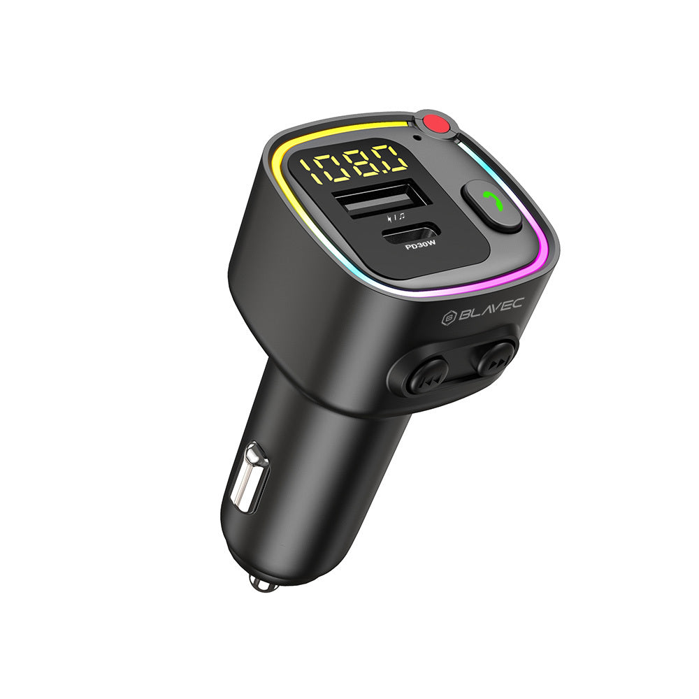 Blavec Flash TR-02 Bluetooth FM Modulator, 1 x USB-A - 1 x USB-C
