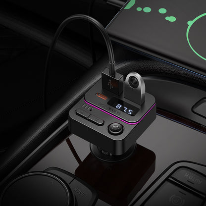 FM Bluetooth Modulator Borofone BC60 Hero, 2 x USB-A - 1 x USB-C