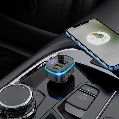 FM Bluetooth-modulator HOCO E62 Fast, 2 x USB-A - 1 x USB-C