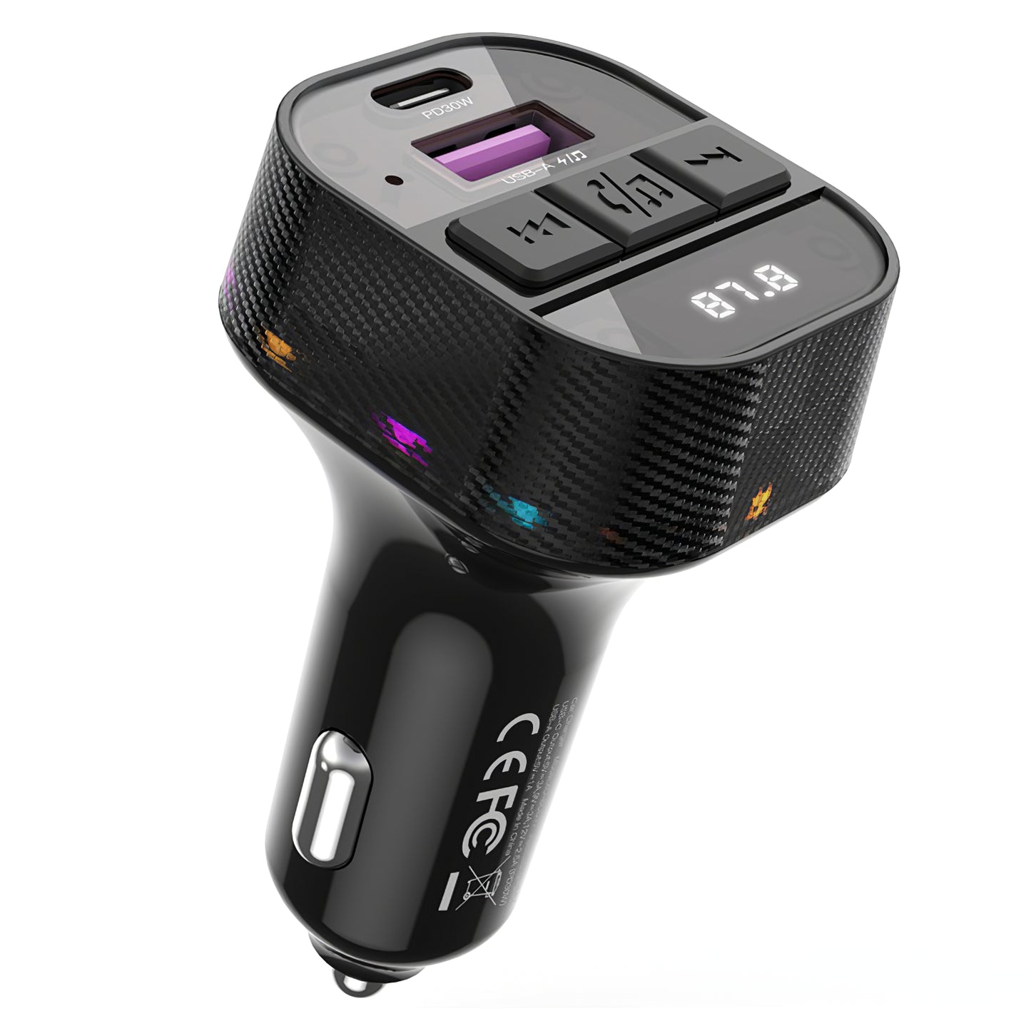 FM Bluetooth-modulator XO Design BCC17, 1 x USB-A - 1 x USB-C