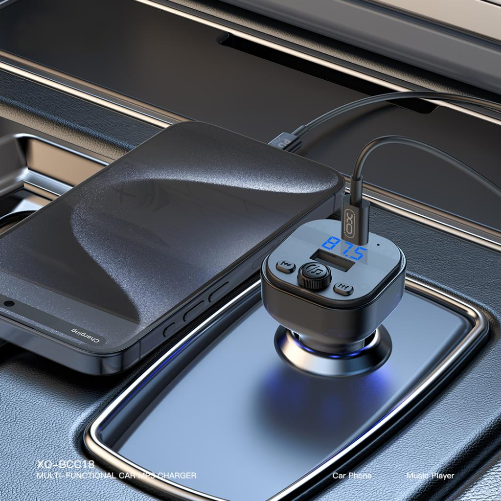 FM Bluetooth-modulator XO Design BCC18, 1 x USB-A - 1 x USB-C