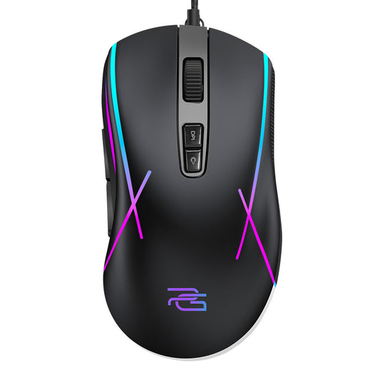 Gamingmus med kabel USB Proove Defiant, RGB, 7200DPI, Sort CMDE00000102