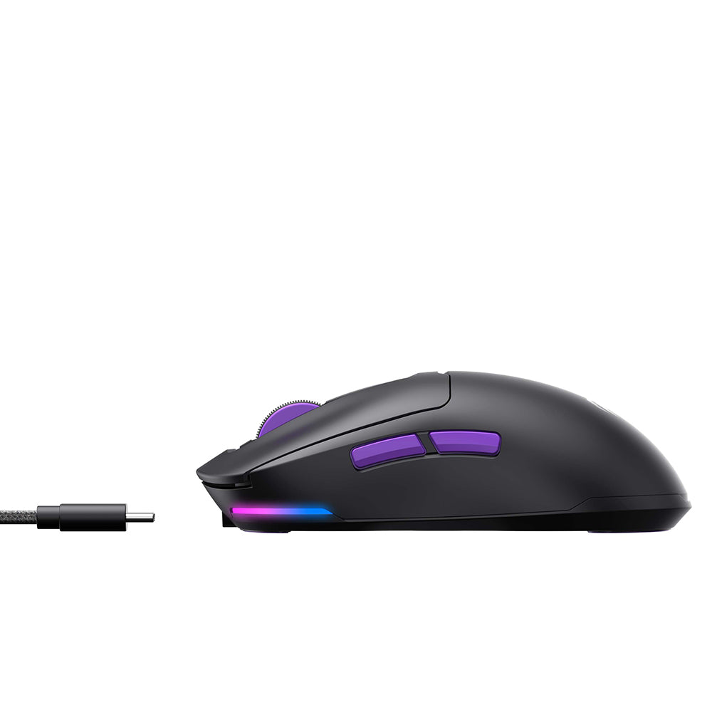 Gamingmus trådløs HAVIT MS969WB, RGB, 1000DPI - 16000DPI, BT / Wi-Fi / Kablet, Sort