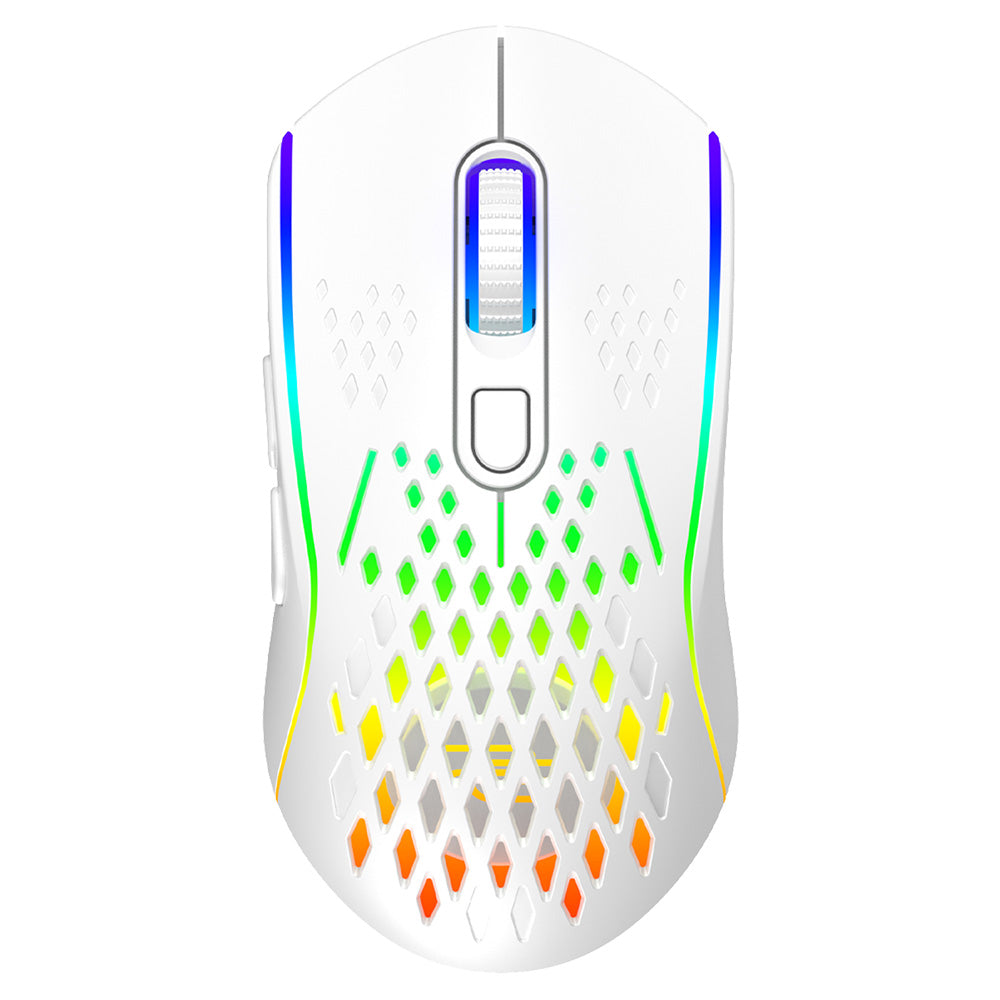 Gamingmus Proove Buzz, trådløs, RGB, 800DPI - 4800DPI, Hvid WMBU00022402