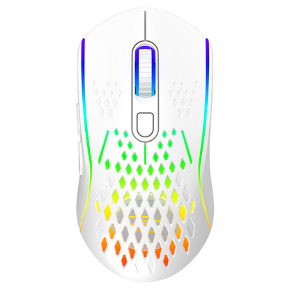 Gamingmus Proove Buzz, trådløs, RGB, 800DPI - 4800DPI, Hvid WMBU00022402