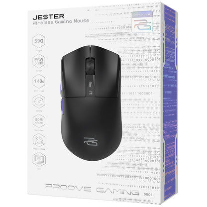 Trådløs Gaming Mus Proove Jester, 800DPI - 26000DPI, OLED-skærm, Sort WMJS00022001