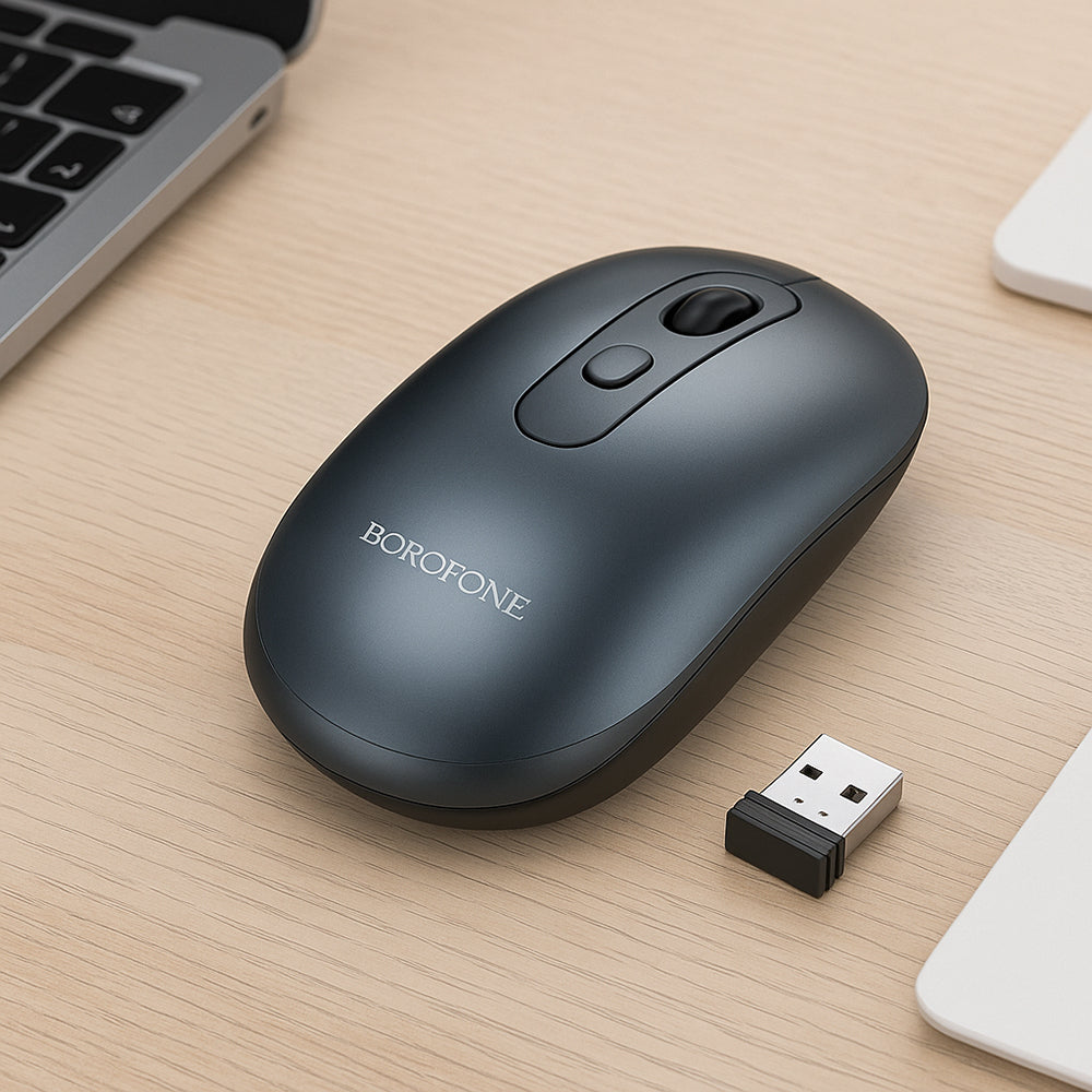 Trådløs mus Borofone BG13 Winner, 1600DPI, Grå