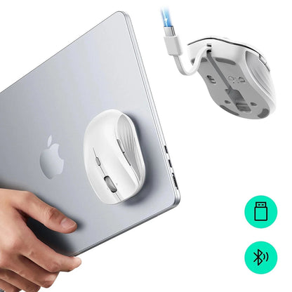 Trådløs mus ESR MagMouse, 800DPI - 4800DPI, BT / Wi-Fi, Hvid