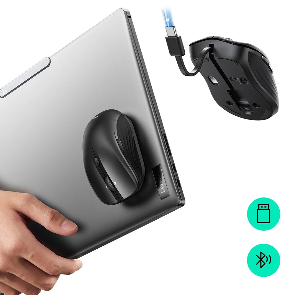 Trådløs mus ESR MagMouse, 800DPI - 4800DPI, BT / Wi-Fi, Sort