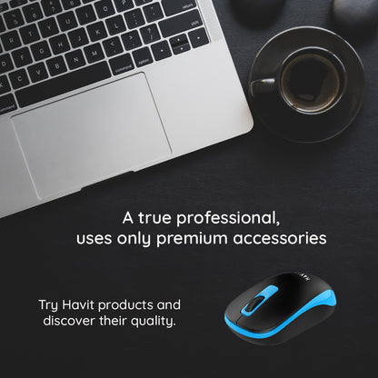 Trådløs mus HAVIT MS626GT, 1200DPI, Sort Blå