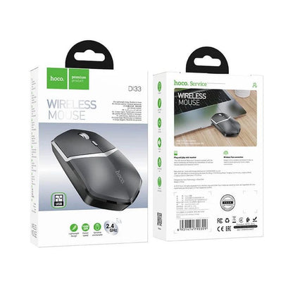 HOCO DI33 Wireless Mouse, 1600DPI, Black
