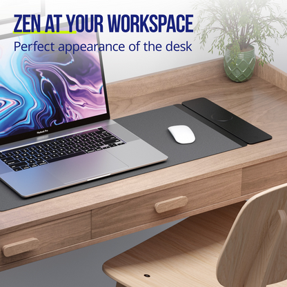 Allity MousePad. ALP-100 4i1 med trådløs opladning til telefon / ur / høretelefoner, sort