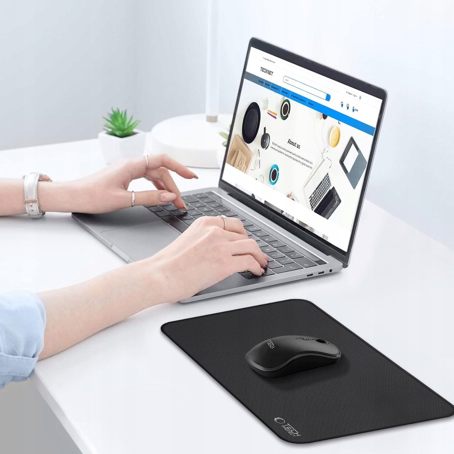 MousePad Tech-Protect A100, 350mm x 250mm, Sort