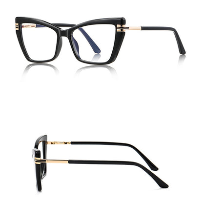 Techsuit 2263 Women's Computer Glasses, Anti-Blue Light, Black