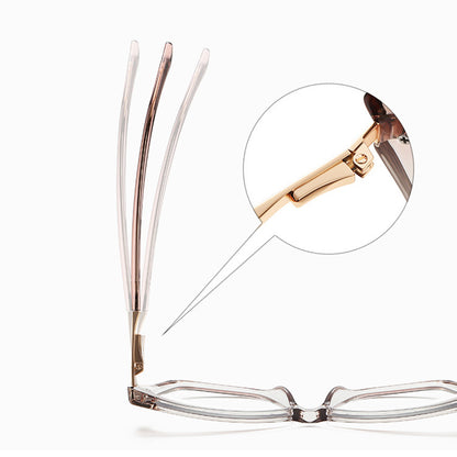 Techsuit 2271 Women's Computer Glasses, Anti-Blue Light, Light Brown