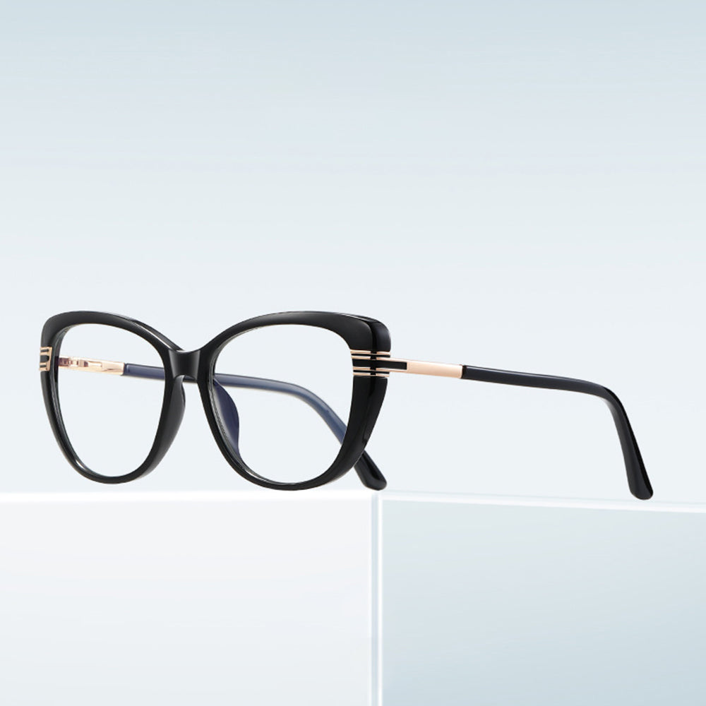 Techsuit 2274 Women's Computer Glasses, Anti-Blue Light, Black