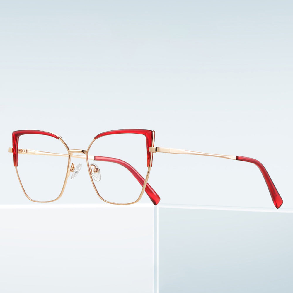 Computerbriller til kvinder Techsuit 3156, Anti-Blåt Lys, Sort Guld