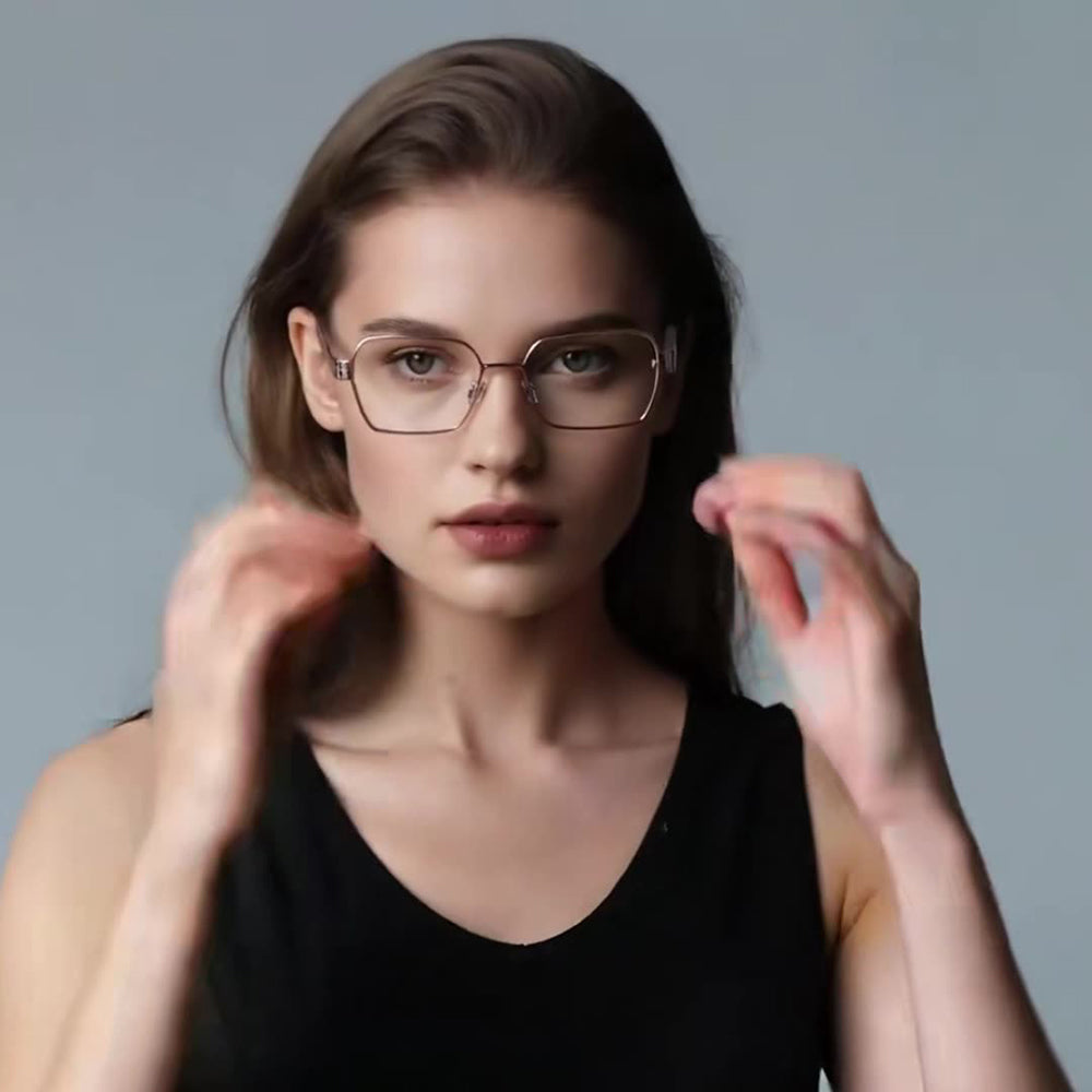 Computerbriller til kvinder Techsuit 3161, Anti-Blåt Lys, Sort Guld