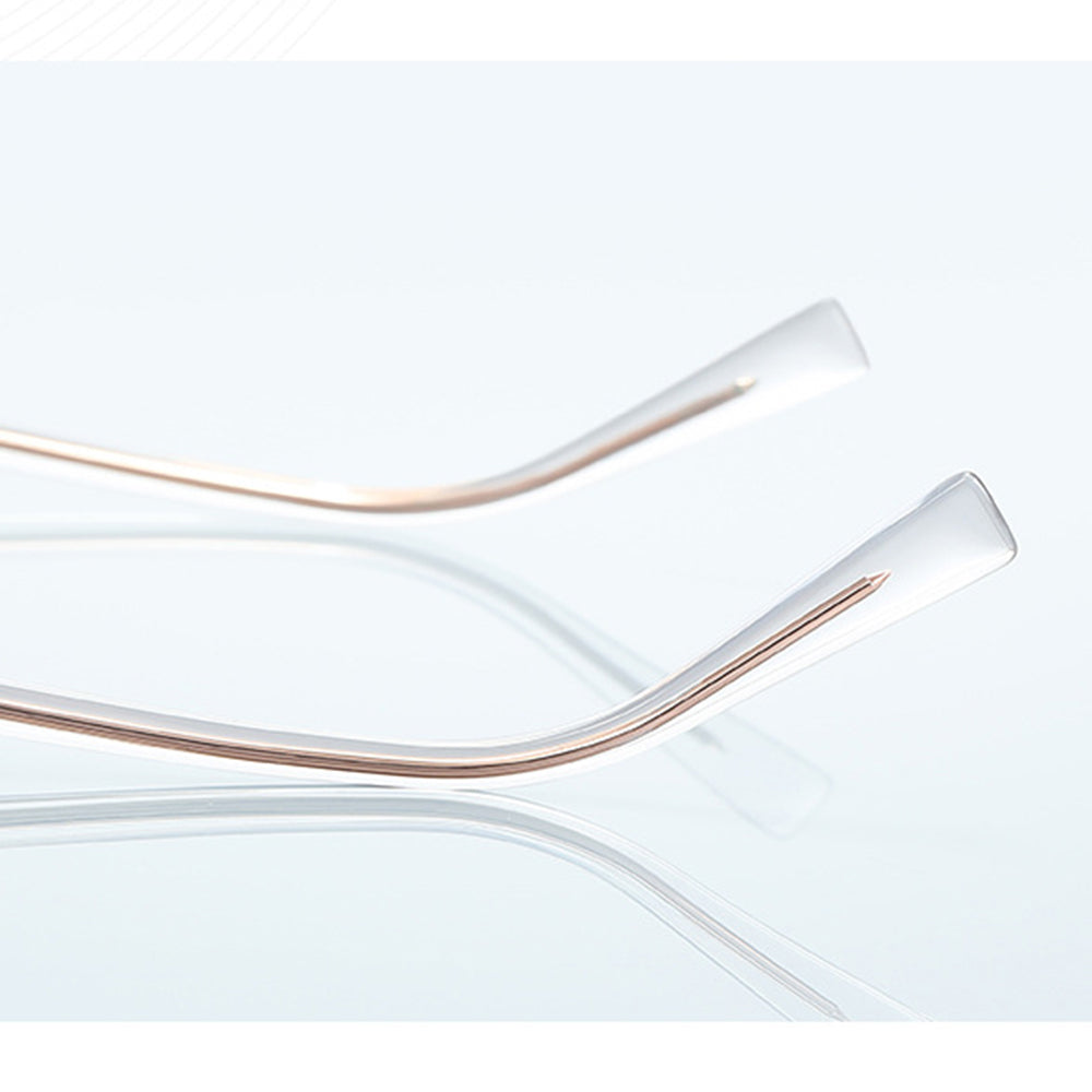 Techsuit 3161 Women's Computer Glasses, Anti-Blue Light, Pink Gold