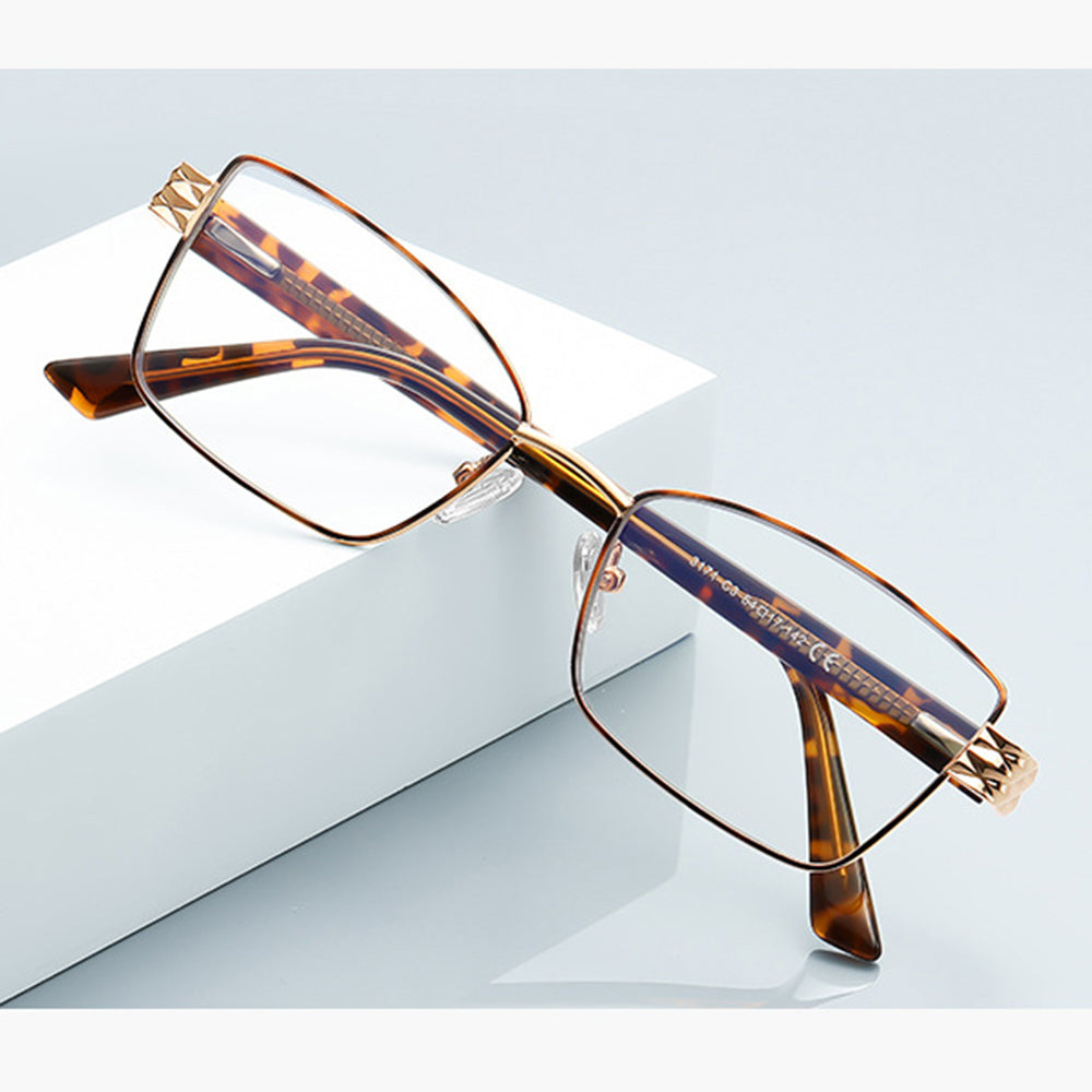 Dame Computerbriller Techsuit 3171, Anti-Blåt Lys, Sort Guld