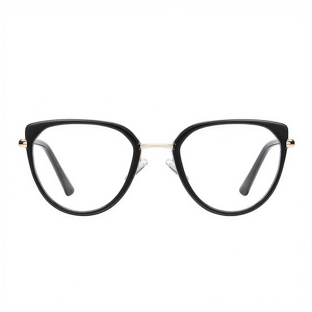 Dame Computerbriller Techsuit 82290, Anti-Blåt Lys, Sort Guld