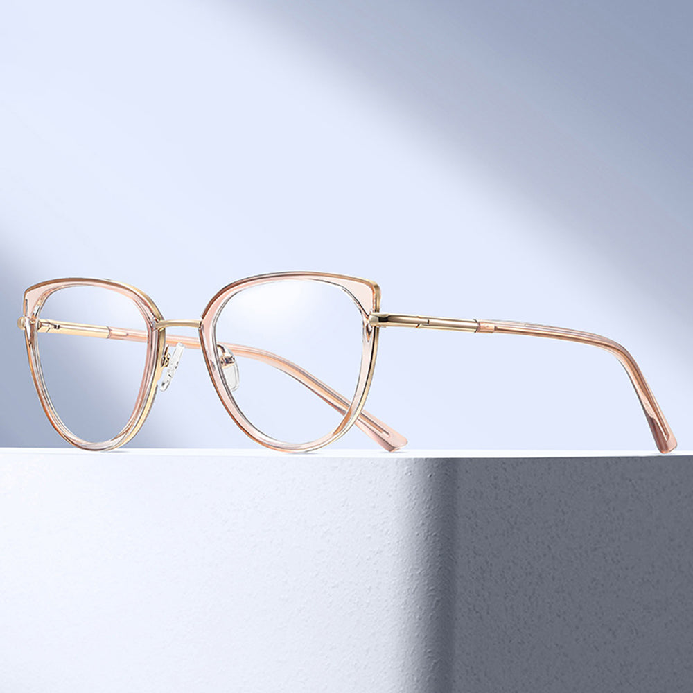 Dame Computerbriller Techsuit 82290, Anti-Blåt Lys, Sort Guld